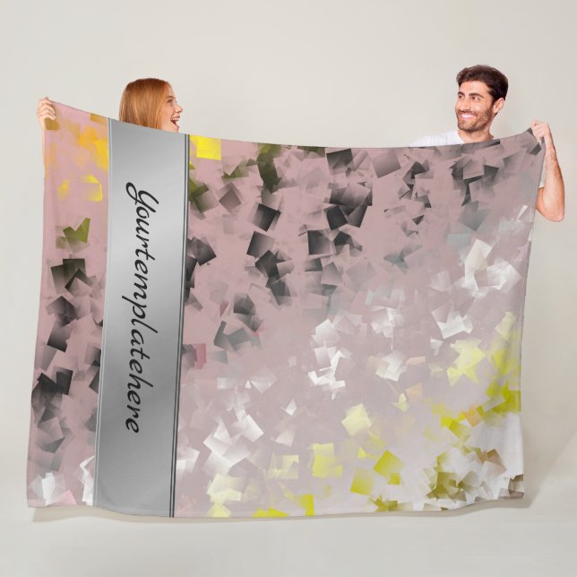 Cobertor De Velo padrão, metal, design, textura, forma, quadrado, (In Situ)