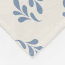 Padrão Minimalista de Ramalhete Botânico Azul Cost
