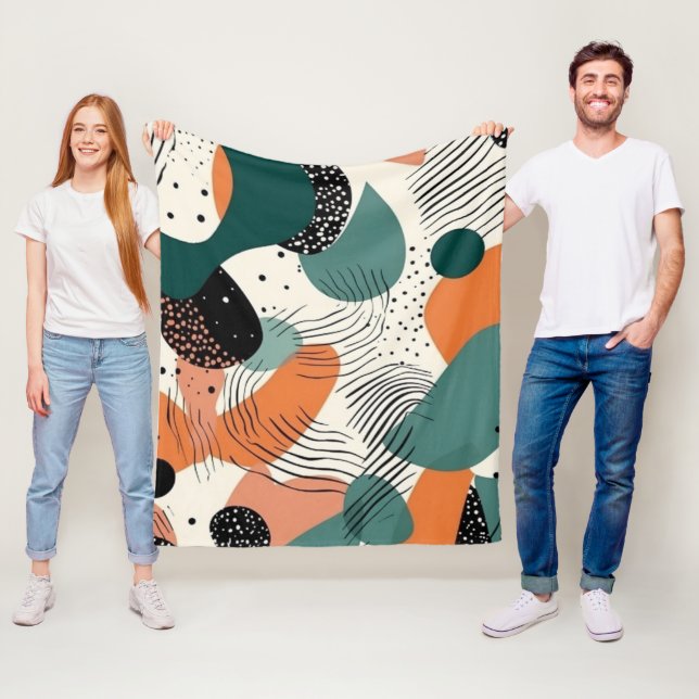 Cobertor De Velo Padrão mínimo sem costura Abstrato - Geométrico (1 (In Situ)