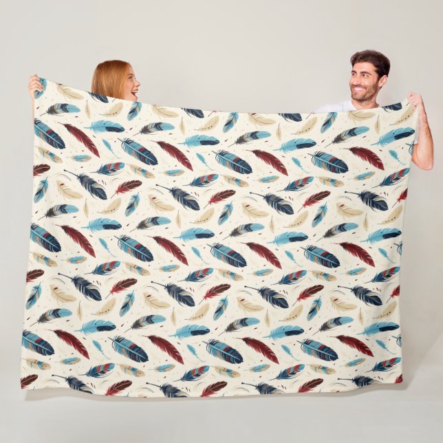 Cobertor De Velo Padrão Nativo Americano de Penas do Sudoeste (In Situ)