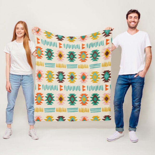 Cobertor De Velo Padrão Nativo Americano Navajo (In Situ)