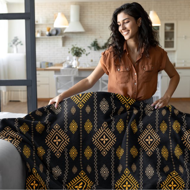 Cobertor De Velo Padrão Nativo Boho Cultura Design étnica (Criador carregado)