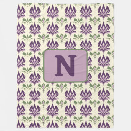 Cobertor De Velo Padrão Ornamental Lily Motif