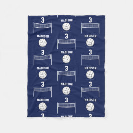 Cobertor De Velo Padrão Personalizado de Bola de Voleibol e Rede