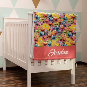 Cobertor De Velo Padrão Personalizado de Caráter de Rua Sesame Rost