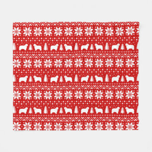 Cobertor De Velo Padrão Polonês de Cães de Natal
