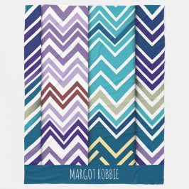 Cobertor De Velo Padrão Retroativo Verde Vertical Vertical Zig Zagg