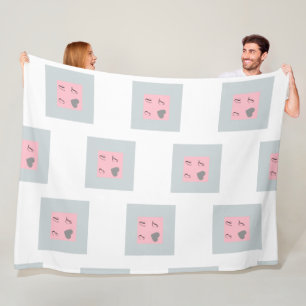 Cobertor De Velo Padrão ROMÂNTICO de AMOR com Símbolo de Coração