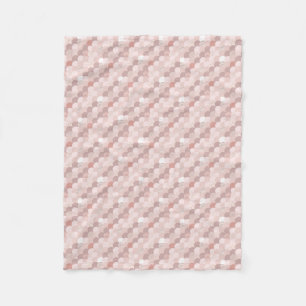 Cobertor De Velo Padrão Rosa Dourado e rosa