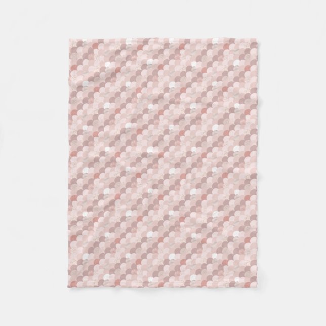 Cobertor De Velo Padrão rosa Dourado e rosa (Frente)