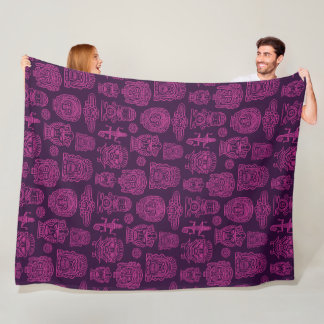 Cobertor De Velo Padrão Rosa Inspirado Aztec