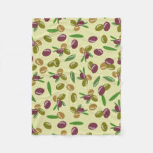 Padrão Rustic Olive and Olive Leaves