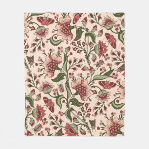 Cobertor De Velo Padrão sem costura com flores de fantasia, parede