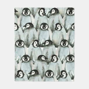 Cobertor De Velo Padrão sem costura com pinguins bonitos
