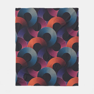 Cobertor De Velo Padrão sem costura de anéis lineares metálicos