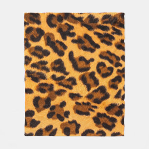 Cobertor De Velo Padrão sem costura de peles de leopardo