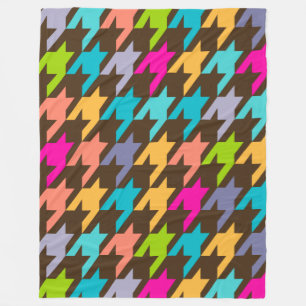 Cobertor De Velo Padrão sem costura do houndstooth 4