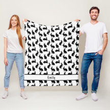 Padrão Simples de Preto e Branco de Coelhinhos e N