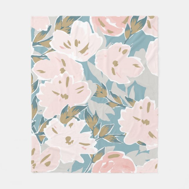 Cobertor De Velo Padrão simples e sem costura do fluxo de guaches d (Frente)