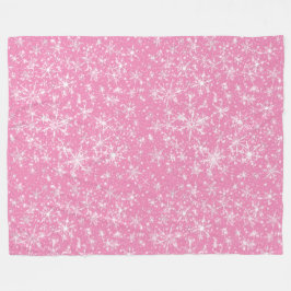 Cobertor De Velo Padrão Snowflake Sparkle Sem Costura