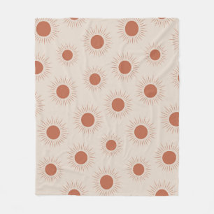 Cobertor De Velo Padrão solar Minimalista Terracotta Abstrato Boho