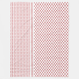 Cobertor De Velo Padrão Tradicional do Hatta Kufiya nº 2-Vermelho