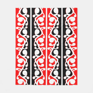 Cobertor De Velo Padrão Tradicional Maori Kowhaiwhai