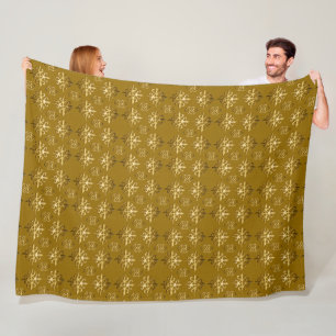 Cobertor De Velo padrão tribal africano étnico.Adinkra. Fleece Blan