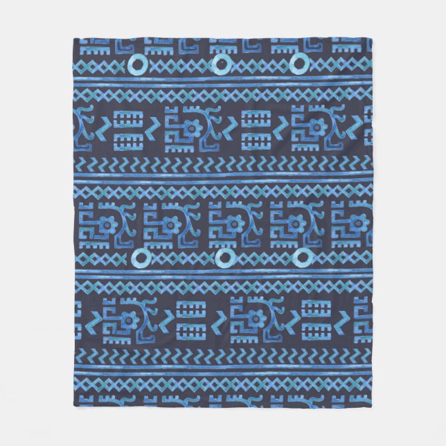 Cobertor De Velo Padrão tribal sem descontinuidades 8 (Frente)