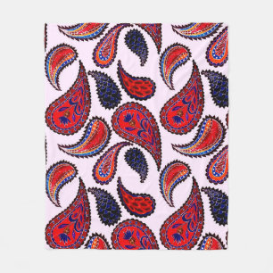 Cobertor De Velo Padrão uniforme criativo com paisley desenhado à m