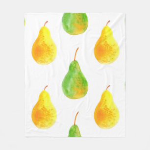 Cobertor De Velo Padrão uniforme de frutas de Pear