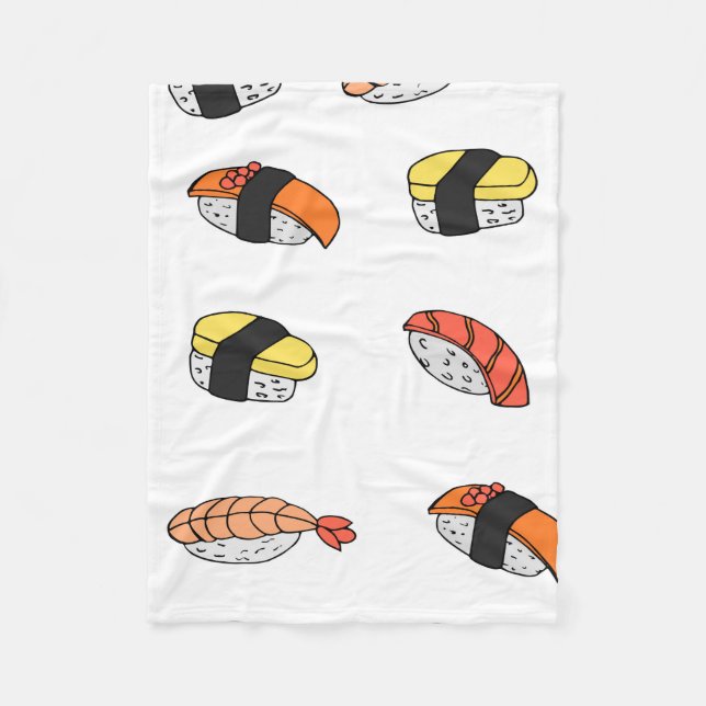 Cobertor De Velo padrão uniforme de Sushi (Frente)