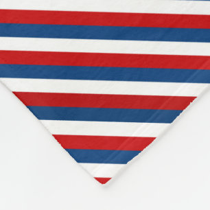 Cobertor De Velo Padrão Vermelho Branco Azul Strike