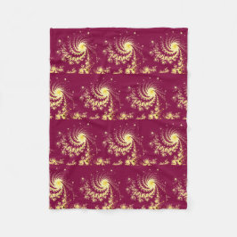 Cobertor De Velo Padrão Vermelho e Amarelo Giratório