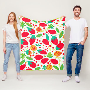 Cobertor De Velo Padrão vívido de paleta frutífero