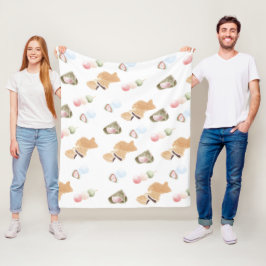 Cobertor De Velo Padrão Wagashi Japonês