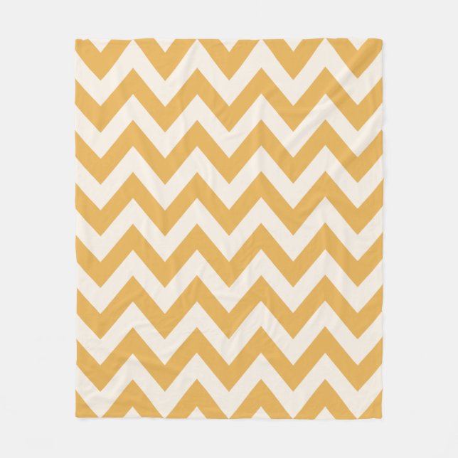 Cobertor De Velo Padrão Yellow Chevron Zigzag (Frente)