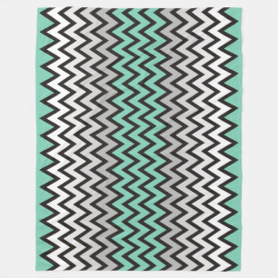 Cobertor De Velo Padrão ZIGZAG - cinza branca preta + sua ideia