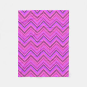 Cobertor De Velo Padrão zigzag de listras rosa