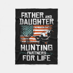 Cobertor De Velo Padre Daughn Hunting Partners American Flag On