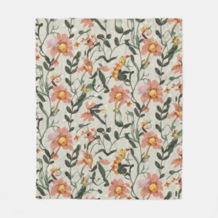 Cobertor De Velo Padrões Botânicos