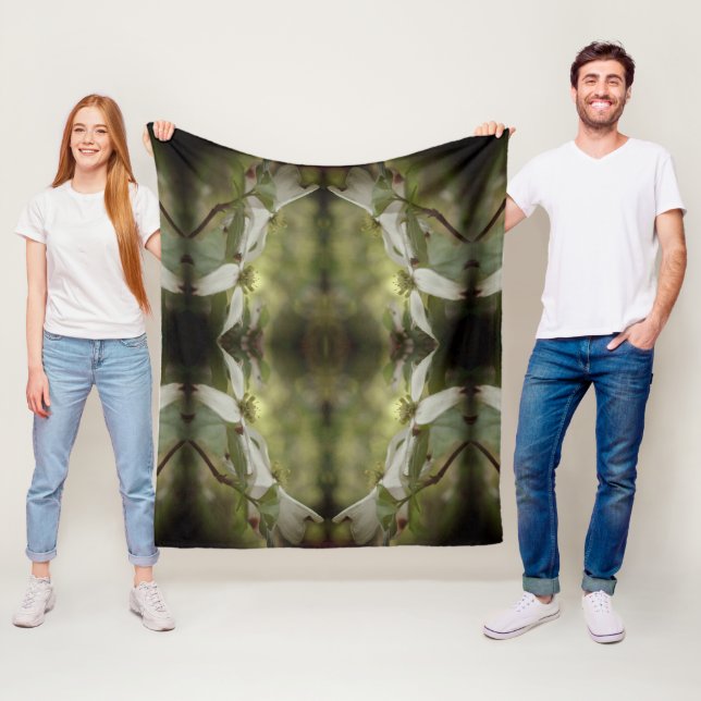 Cobertor De Velo Padrões de Abstrato para flores de madeira selvage (In Situ)