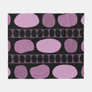 Cobertor De Velo Padrões de Arte Tribal Black Mauve