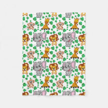 Padrões de Cartoon Selvagem de Cute Safari Selvage