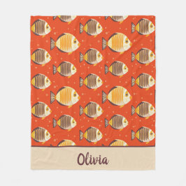 Cobertor De Velo Padrões de Peixes Tropicais