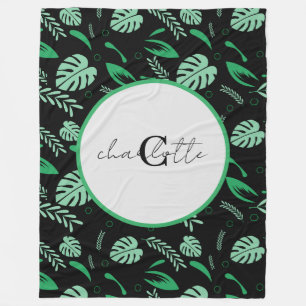 Cobertor De Velo Padrões de Verão incolores - Nome personalizado