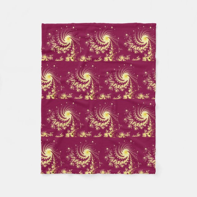 Cobertor De Velo Padrões vermelho e amarelo giratório (Frente)