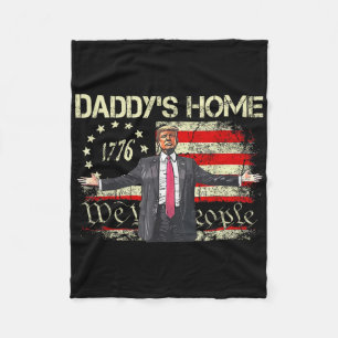 Cobertor De Velo Pai Americano Flag Trump 2024 Em Casa Nós, O Povo