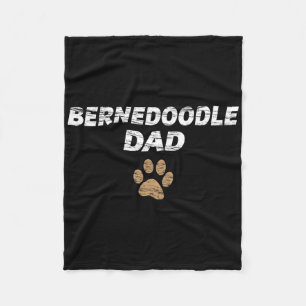 Cobertor De Velo Pai Bernedoodle Mens E Crianças Tee - Pais Present