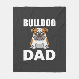 Cobertor De Velo Pai Bulldog Desenho Amante de Cachorro
